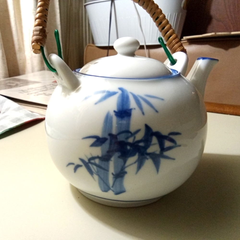 Made in China teapot hand painted vintage